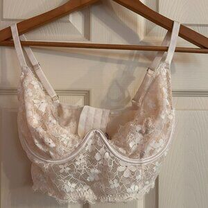 Dream Angels Lace Underlined Corset White Victoria's Secret Bra